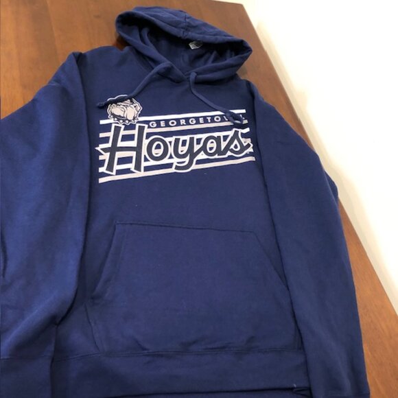 Georgetown Hoyas Unisex Blue Classic Hoodie Size L. - Picture 15 of 16